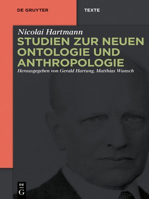 cover image of Studien zur Neuen Ontologie und Anthropologie